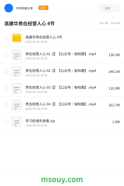 《高建华贵在经营人心 4节》教程学习资源封面