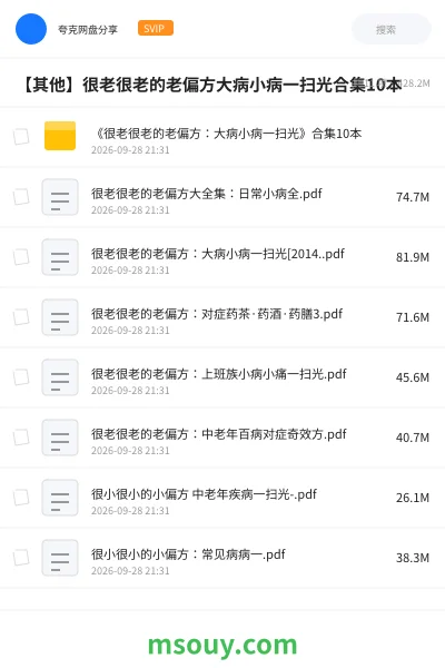 《《很老很老的老偏方:大病小病一扫光》合集10本》书刊学习资源封面