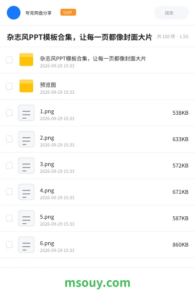 《杂志风PPT模板合集，让每一页都像封面大片》教程网盘｜学习资源网盘