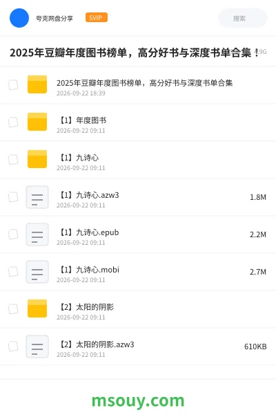 《2025年豆瓣年度图书榜单,高分好书与深度书单合集!》书刊学习资源封面