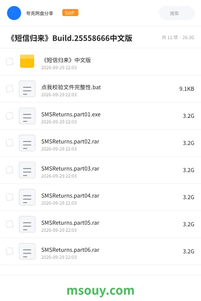 《《短信归来》Build.25558666中文版》游戏学习资源封面
