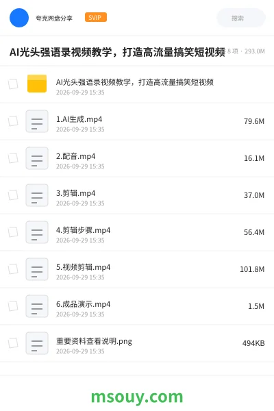 《AI光头强语录视频教学,打造高流量搞笑短视频》AIGC学习资源封面
