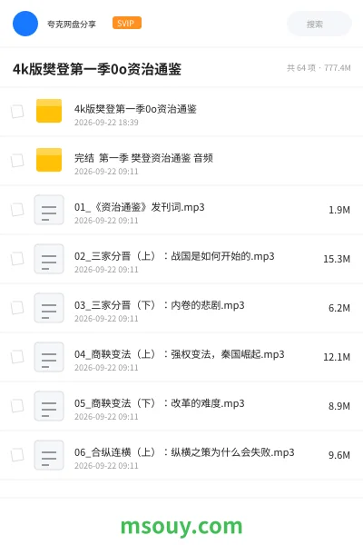 《4k版樊登第一季0o资治通鉴》教程学习资源封面