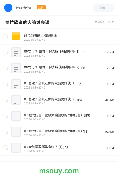 《🧠 给忙碌者的大脑健康课》教程学习资源封面