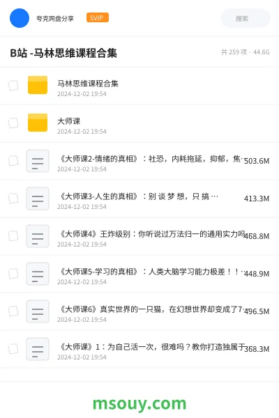 《B站 -马林思维课程合集》教程学习资源封面