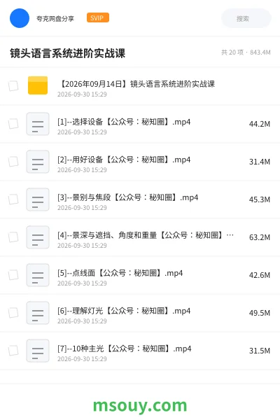 《镜头语言系统进阶实战课》AIGC学习资源封面