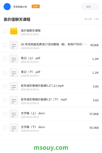 《高价值聊天课程》教程学习资源封面