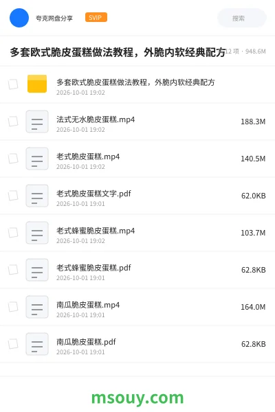 《多套欧式脆皮蛋糕做法教程,外脆内软经典配方》教程学习资源封面
