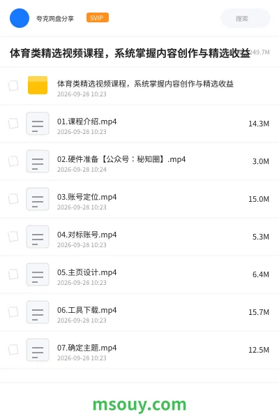 《体育类精选视频课程,系统掌握内容创作与精选收益》AIGC学习资源封面
