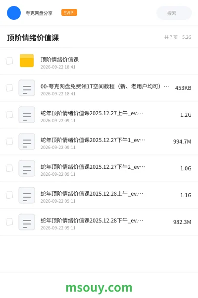 《顶阶情绪价值课》教程学习资源封面