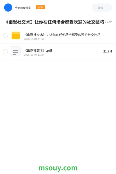 《《幽默社交术》让你在任何场合都受欢迎的社交技巧》书刊学习资源封面