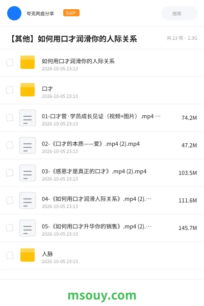 《如何用口才润滑你的人际关系》教程网盘｜学习资源网盘