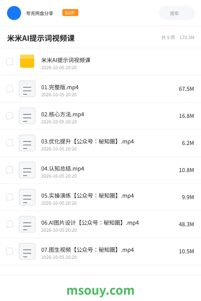 《米米AI提示词视频课》AIGC学习资源封面