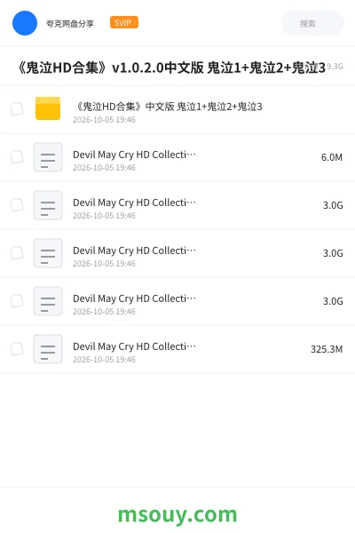 《《鬼泣HD合集》v1.0.2.0中文版 鬼泣1+鬼泣2+鬼泣3》游戏学习资源封面
