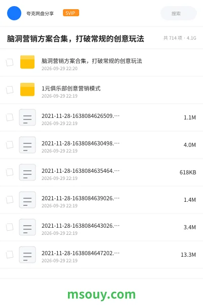 《脑洞营销方案合集，打破常规的创意玩法》教程网盘｜学习资源网盘
