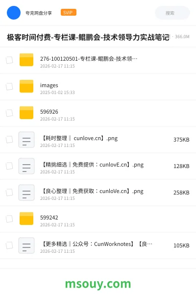 《极客时间付费-专栏课-鲲鹏会-技术领导力实战笔记》教程学习资源封面