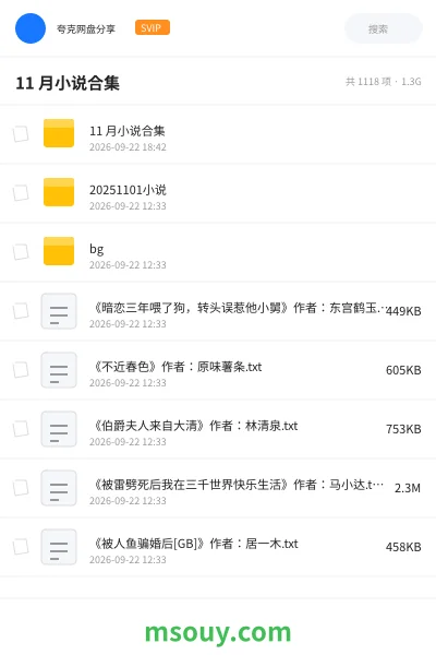 《11 月小说合集》小说学习资源封面