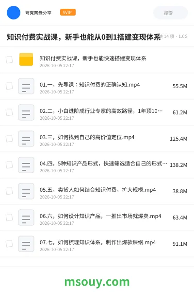 《知识付费实战课,新手也能从0到1搭建变现体系》教程学习资源封面