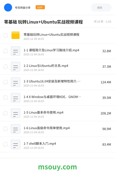 《零基础 玩转Linux+Ubuntu实战视频课程》教程学习资源封面