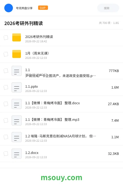 《2026考研外刊精读》考研学习资源封面