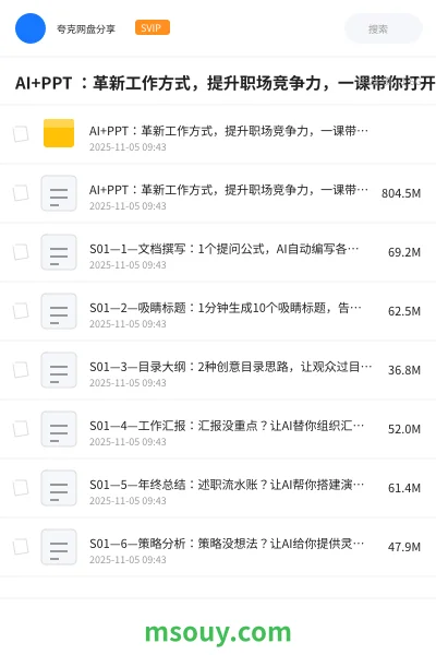 《AI+PPT :革新工作方式,提升职场竞争力,一课带你打开 AI 世界的大门》AIGC学习资源封面