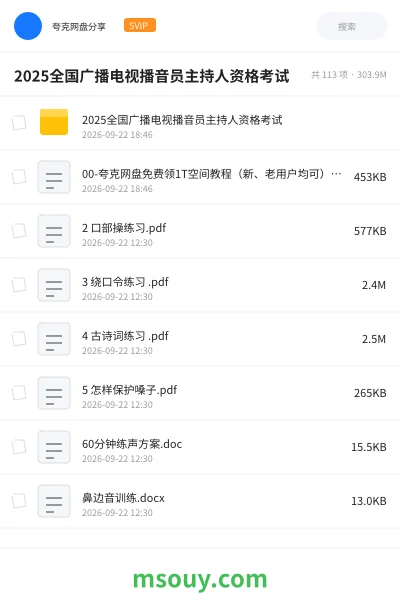 《2025全国广播电视播音员主持人资格考试》职业资格学习资源封面