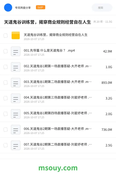 《🎓天道鬼谷训练营,揭穿商业规则经营自在人生》教程学习资源封面