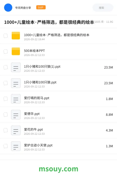 《1000+儿童绘本·严格筛选,都是很经典的绘本》书刊学习资源封面