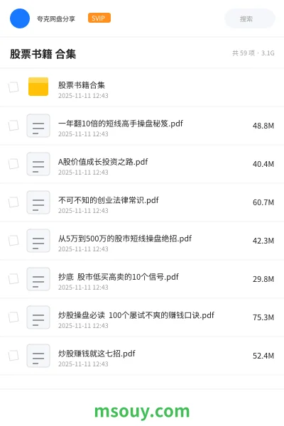 《股票书籍 合集》书刊学习资源封面