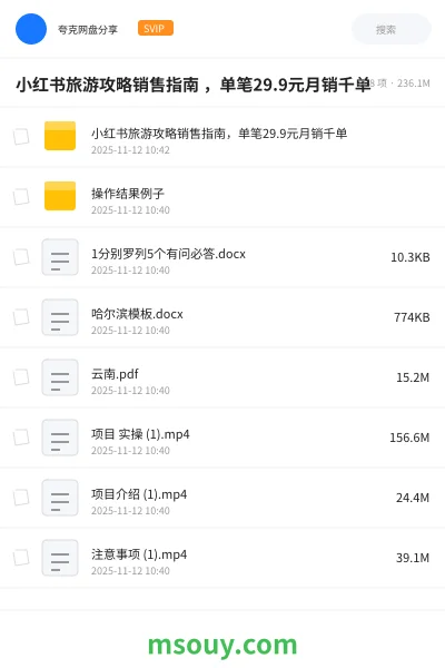 《小红书旅游攻略销售指南 ,单笔29.9元月销千单》网赚学习资源封面