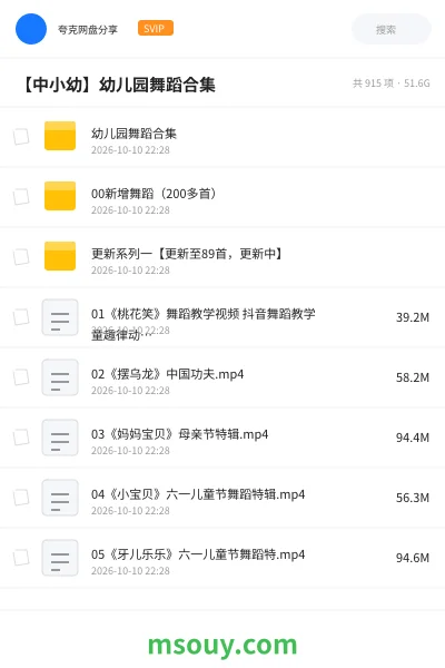 《【中小幼】幼儿园舞蹈合集》其他网盘|学习资源网盘