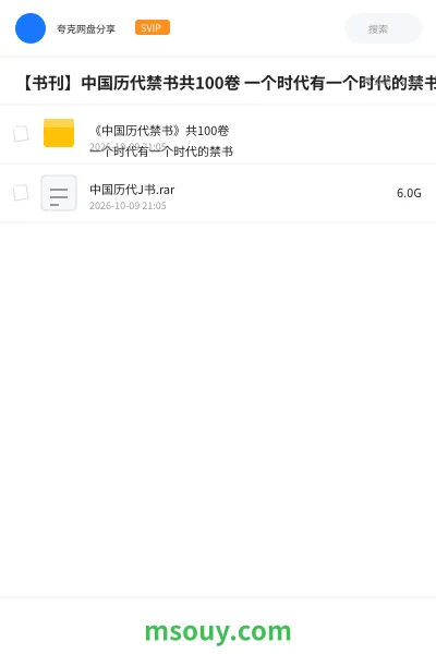 《【书刊】中国历代禁书共100卷 一个时代有一个时代的禁书》书刊学习资源封面