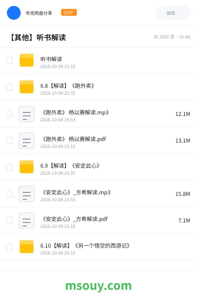 《【其他】听书解读》其他网盘|学习资源网盘