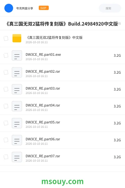 《《真三国无双2猛将传复刻版》Build.24984920中文版》游戏学习资源封面