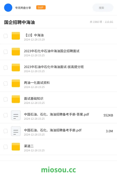 《【13】中海油》公考网盘｜学习资源网盘