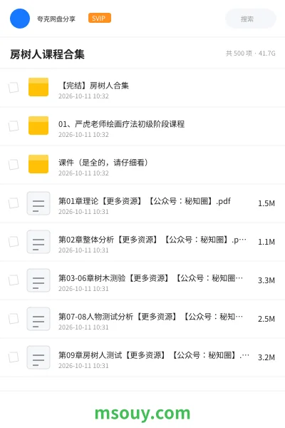 《房树人课程合集》教程网盘｜学习资源网盘