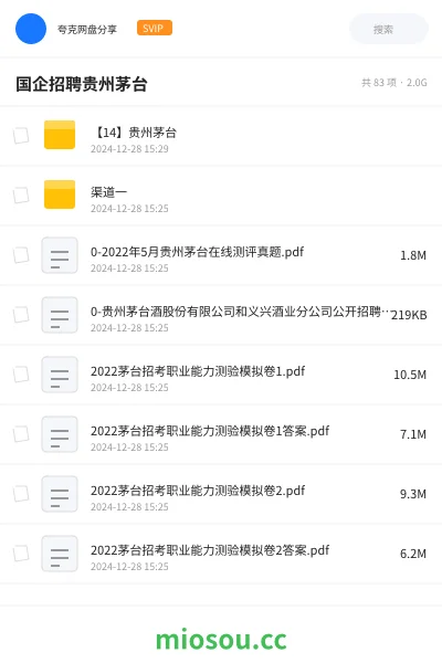 《【14】贵州茅台》公考网盘｜学习资源网盘