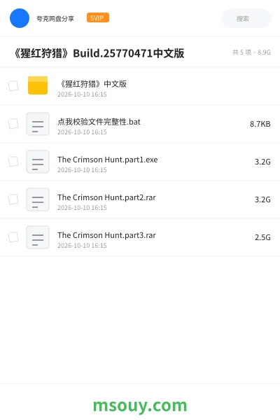 《《猩红狩猎》Build.25770471中文版》游戏学习资源封面