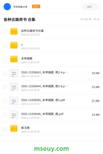 《各种古籍奇书 合集》书刊学习资源封面