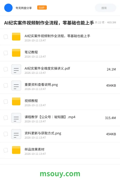 《AI纪实案件视频制作全流程,零基础也能上手》AIGC学习资源封面