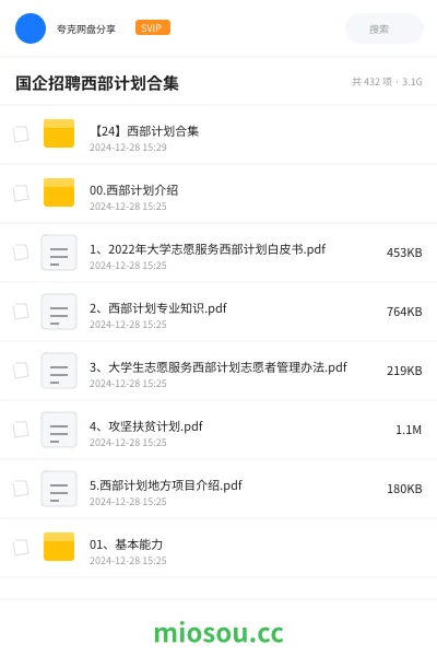 《【24】西部计划合集》公考学习资源封面