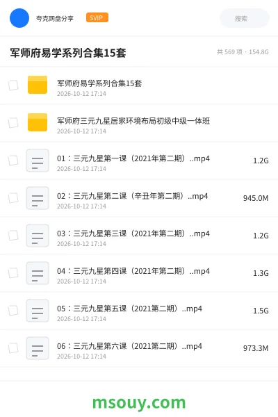 《军师府易学系列合集15套》教程学习资源封面