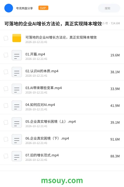 《可落地的企业AI增长方法论,真正实现降本增效》AIGC学习资源封面