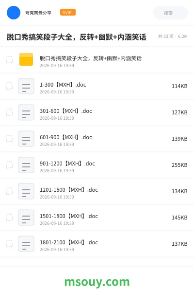 《脱口秀搞笑段子大全，反转+幽默+内涵笑话》书刊网盘｜学习资源网盘
