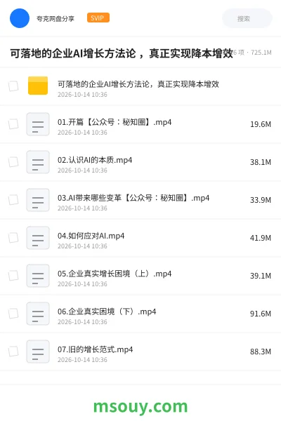 《可落地的企业AI增长方法论 ,真正实现降本增效》AIGC学习资源封面