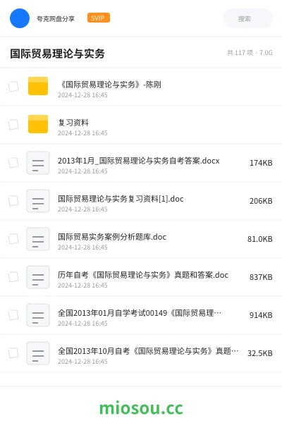 《《国际贸易理论与实务》-陈刚》考研网盘｜学习资源网盘