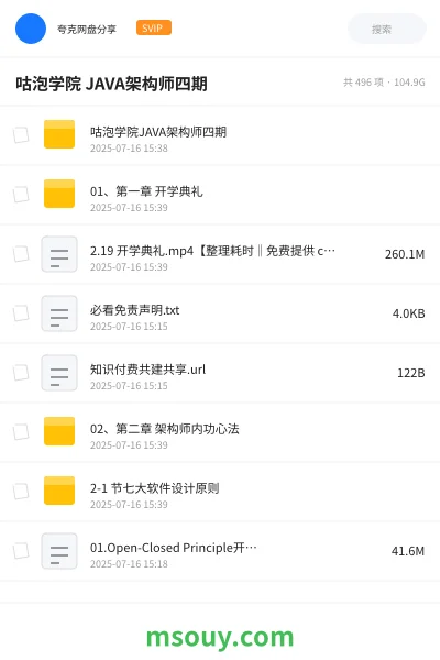 《咕泡学院 JAVA架构师四期》教程学习资源封面