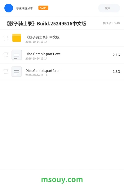 《《骰子骑士录》Build.25249516中文版》游戏学习资源封面