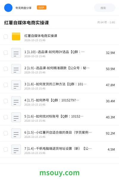 《红薯自媒体电商实操课》AIGC学习资源封面