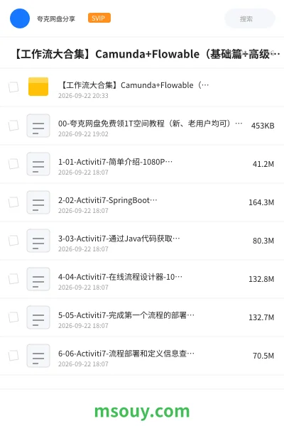 《【工作流大合集】Camunda+Flowable(基础篇+高级篇)+Activiti7!》教程学习资源封面